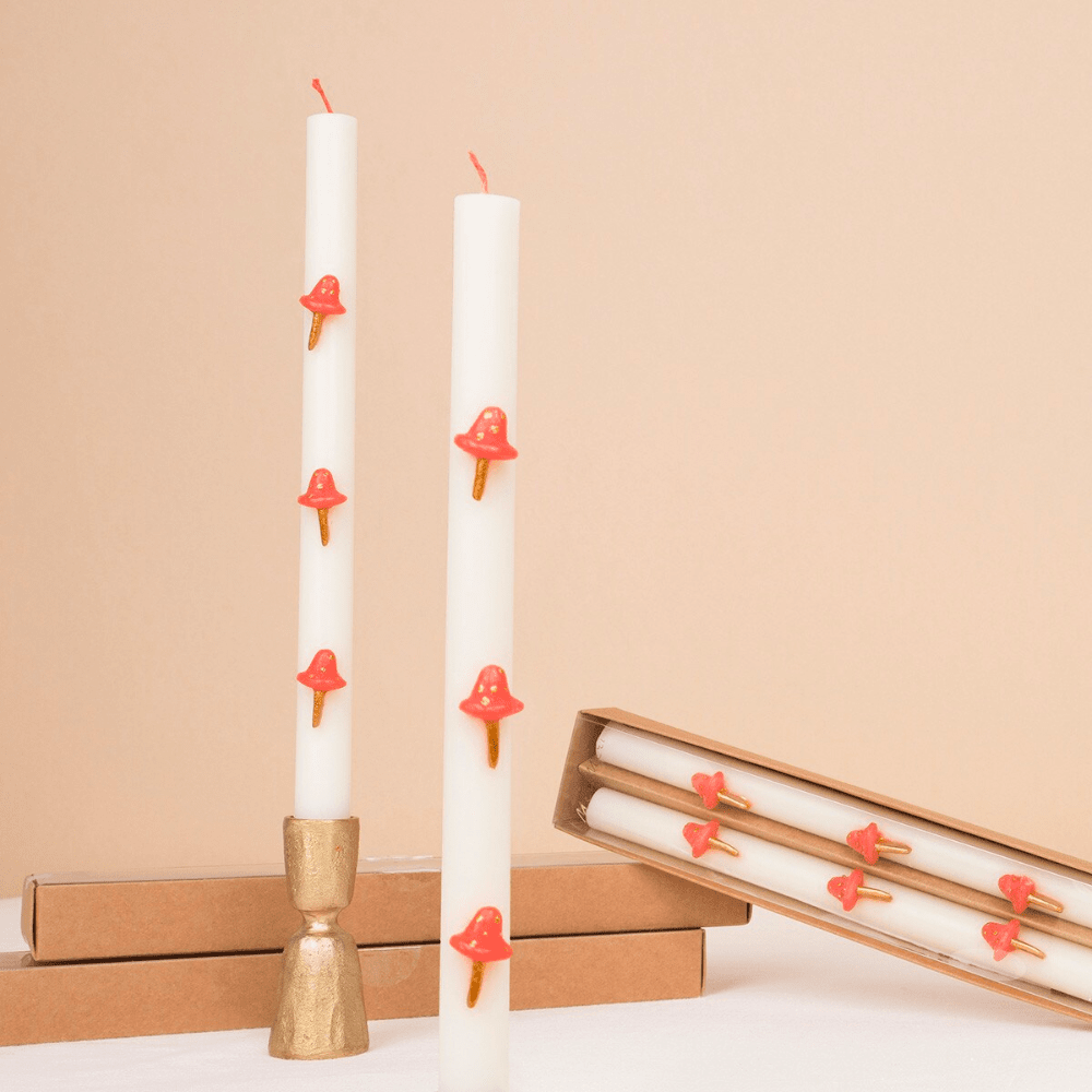 Mushroom Table Candles, Shopsweetluluss