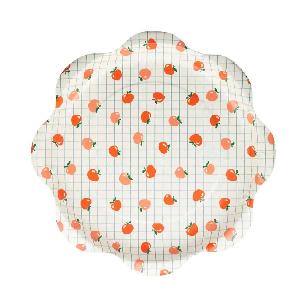 My Mind's Eye Apple Pattern Paper Plates, Shopsweetluluss