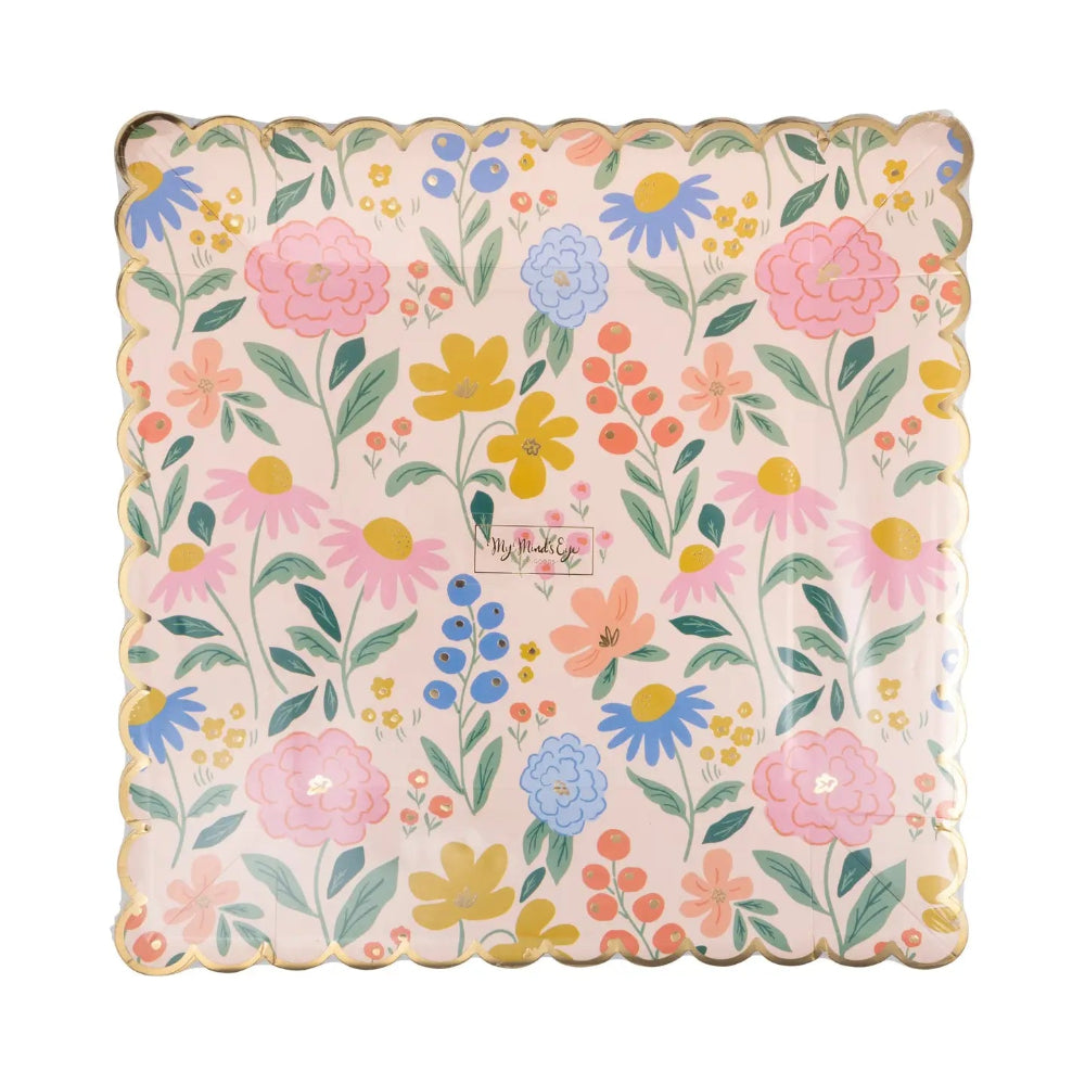 My Mind's Eye Floral Pattern Plates, Shopsweetluluss