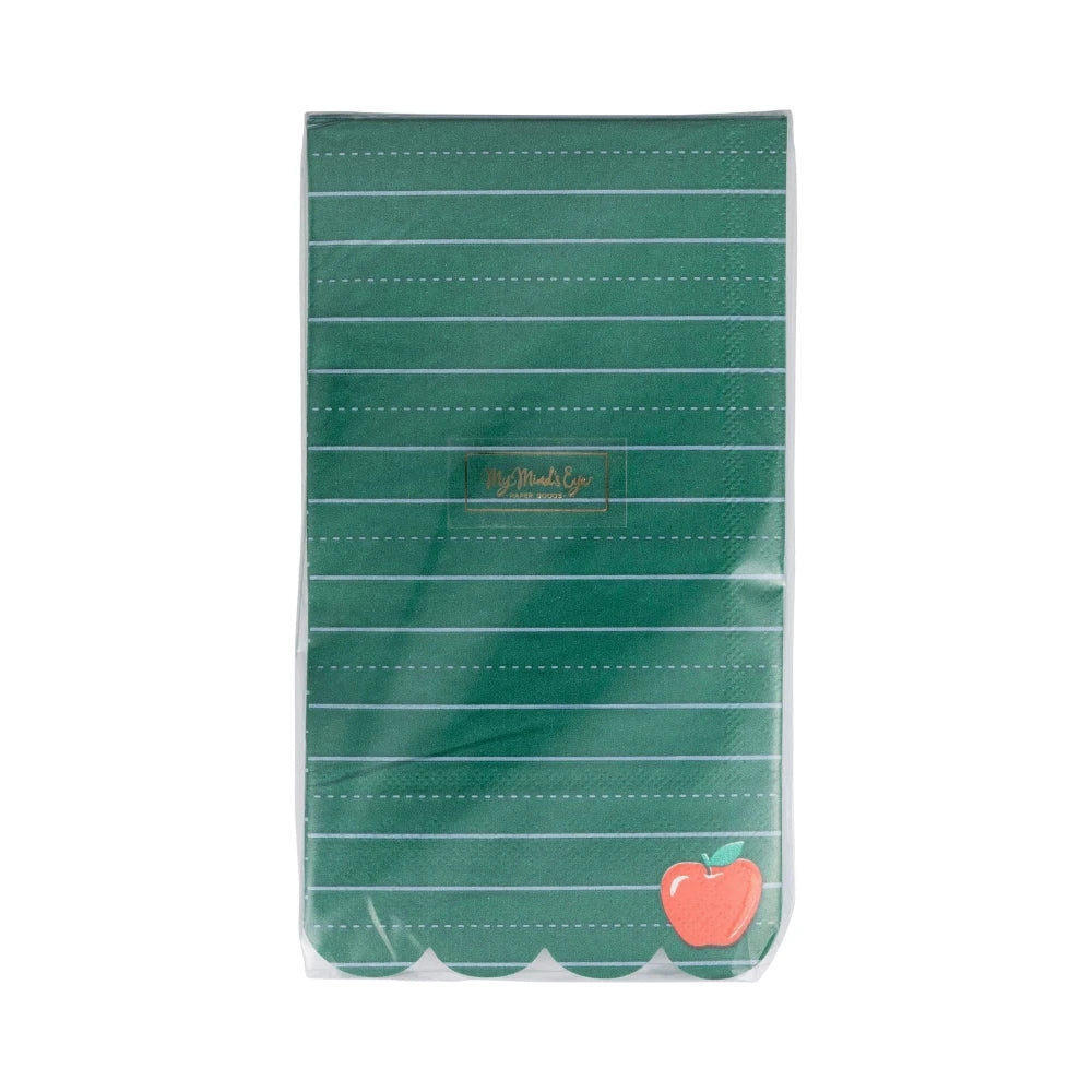 My Mind's Eye Green Ruled Paper Dinner Napkins, Shopsweetluluss