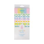 My Mind's Eye Pastel Bunnies Reusable Straws, Shopsweetluluss