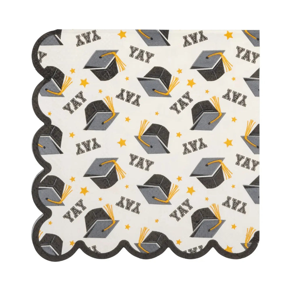 My Mind's Eye Yay Cap Pattern Cocktail Napkins, Shopsweetluluss