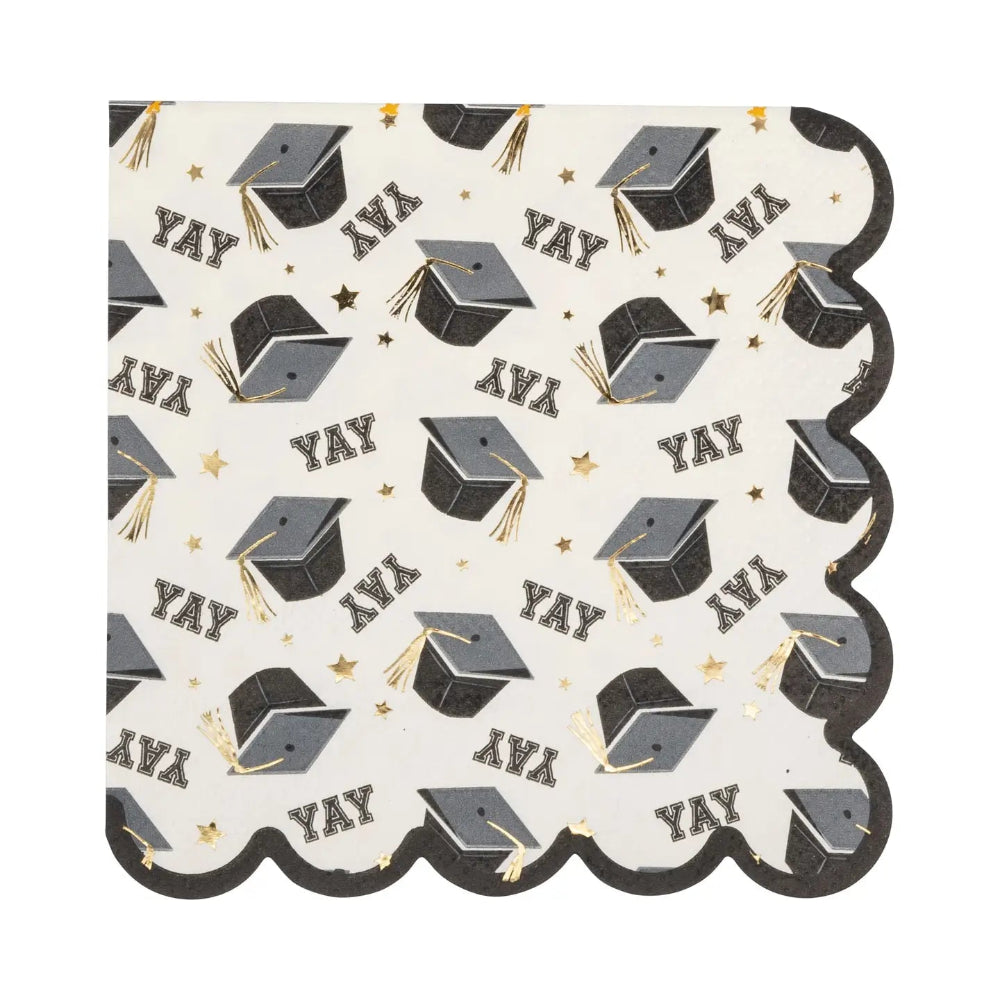 My Mind's Eye Yay Cap Pattern Cocktail Napkins, Shopsweetluluss