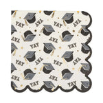 My Mind's Eye Yay Cap Pattern Cocktail Napkins, Shopsweetluluss