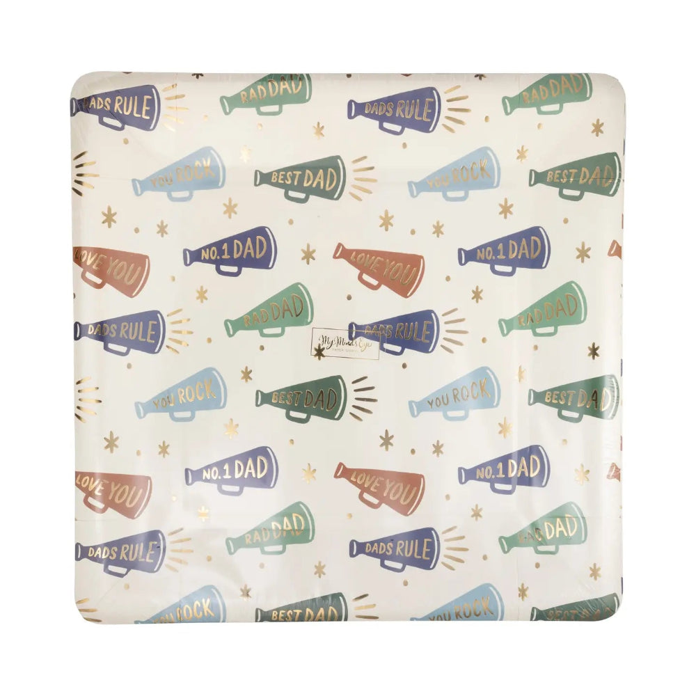 My Mind's Eye "Dad's Rule" Megaphone Pattern Plates, Shopsweetluluss