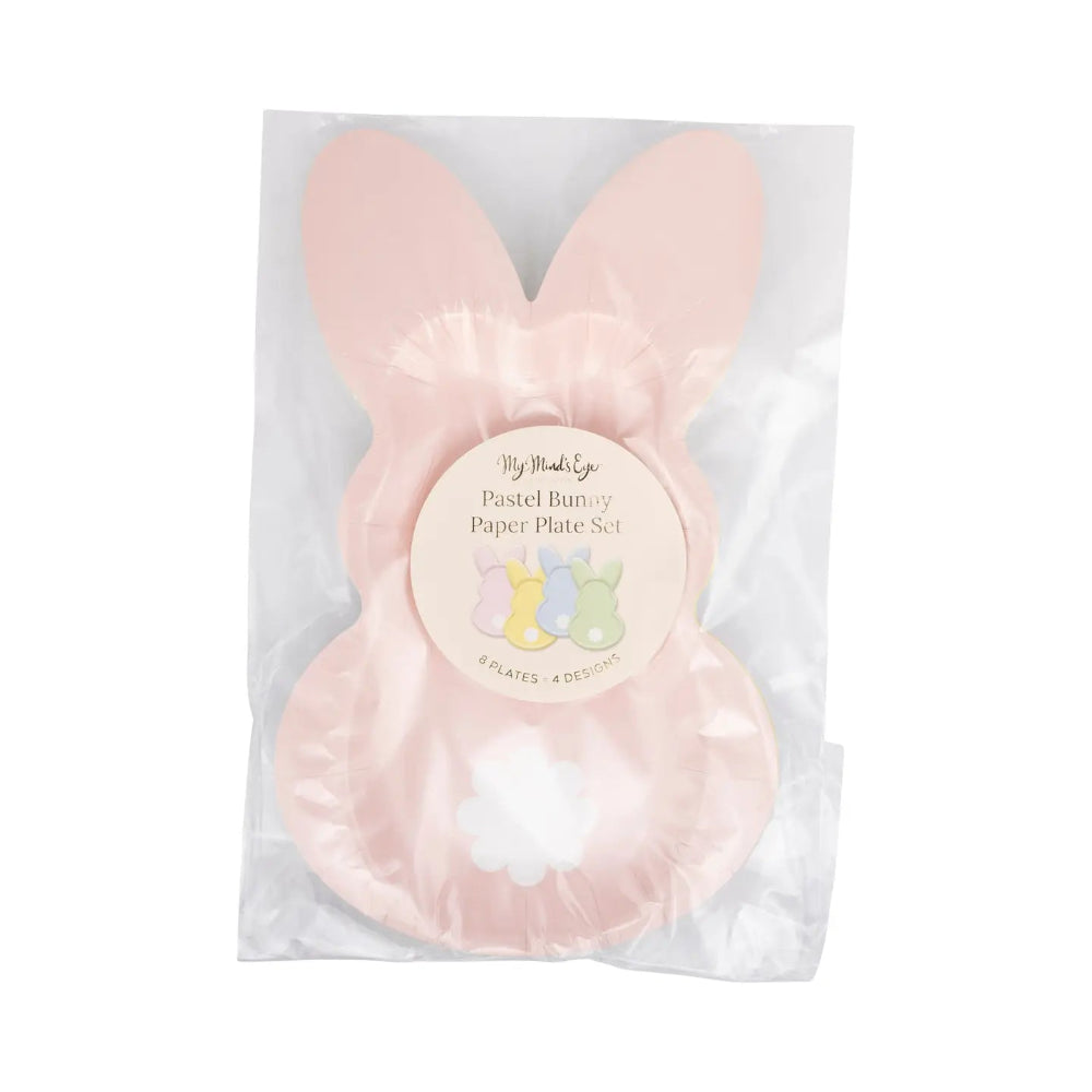 My Mind's Eye Pastel Bunny Plate Set, Shopsweetluluss