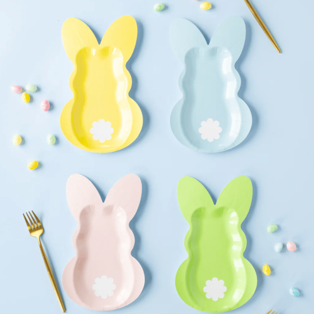 My Mind's Eye Pastel Bunny Plate Set, Shopsweetluluss