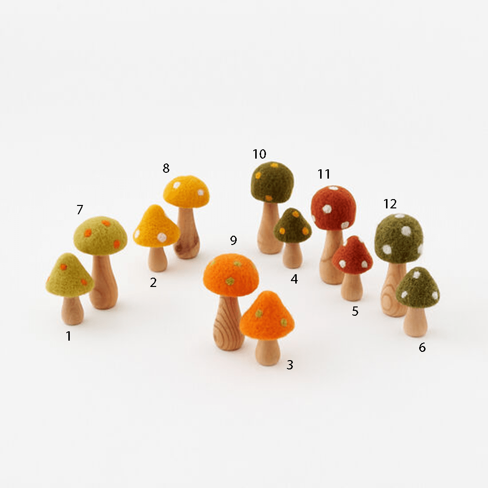 Natural Wood Stem Mushroom - 12 Style Options, Shopsweetluluss