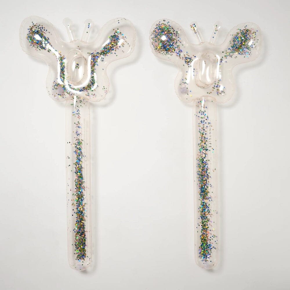 SunnyLife Kids Inflatable Noodle Set - Cotton Candy Glitter, Shopsweetluluss