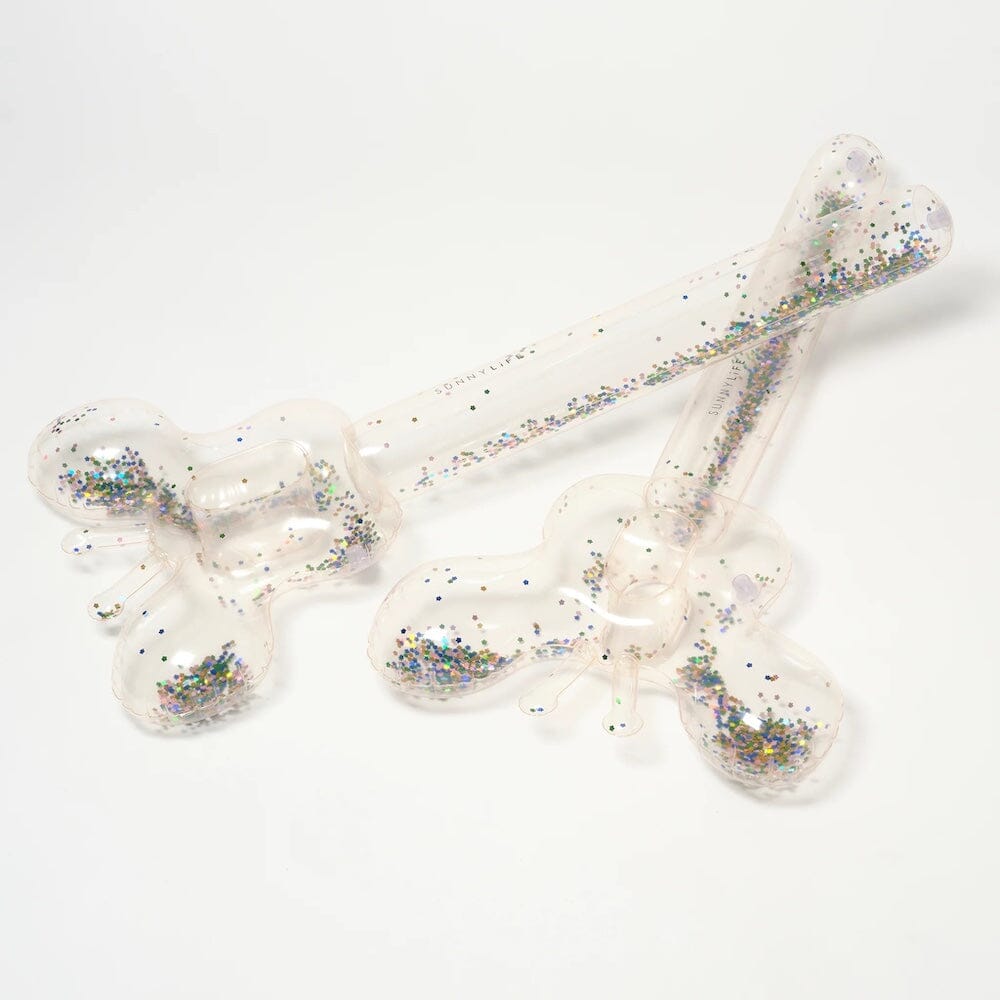 SunnyLife Kids Inflatable Noodle Set - Cotton Candy Glitter, Shopsweetluluss