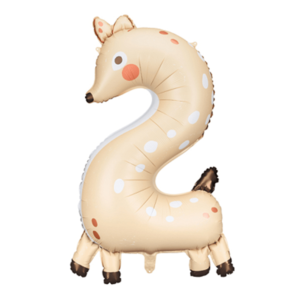 Number 2 Balloon - Deer, Shopsweetluluss