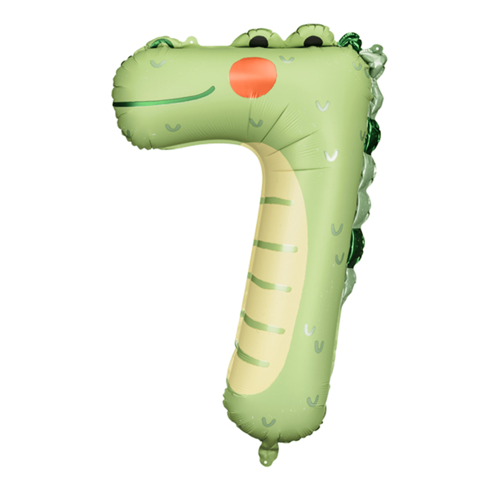 Number 7 Balloon - Crocodile, Shopsweetluluss