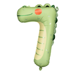 Number 7 Balloon - Crocodile, Shopsweetluluss