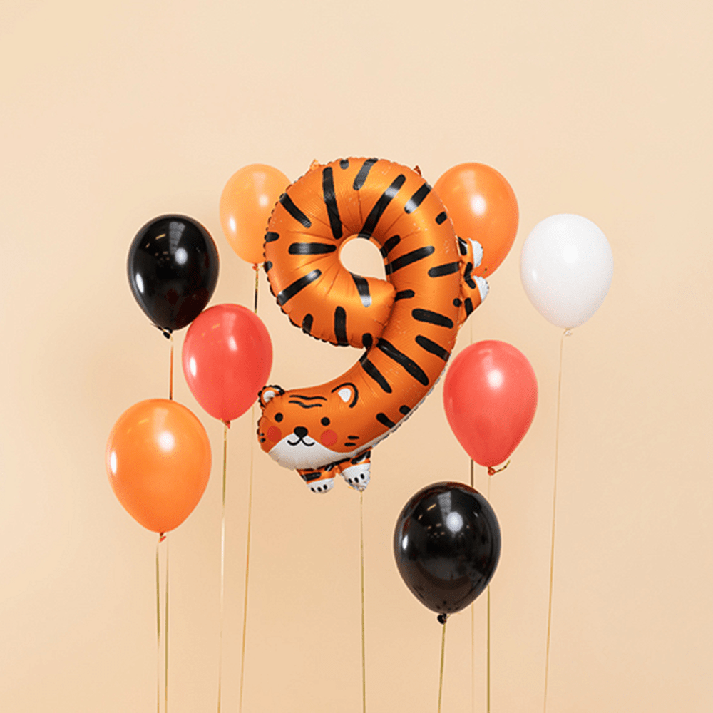 Number 9 Balloon - Tiger, Shopsweetluluss
