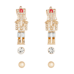 Christmas Stud Earring Set - 3pk., Nutcracker, Shopsweetluluss
