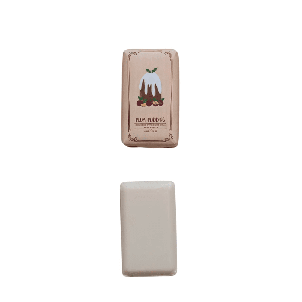 Olive Oil & Shea Butter Milled Bar Soap - Plum Pudding, Shopsweetluluss