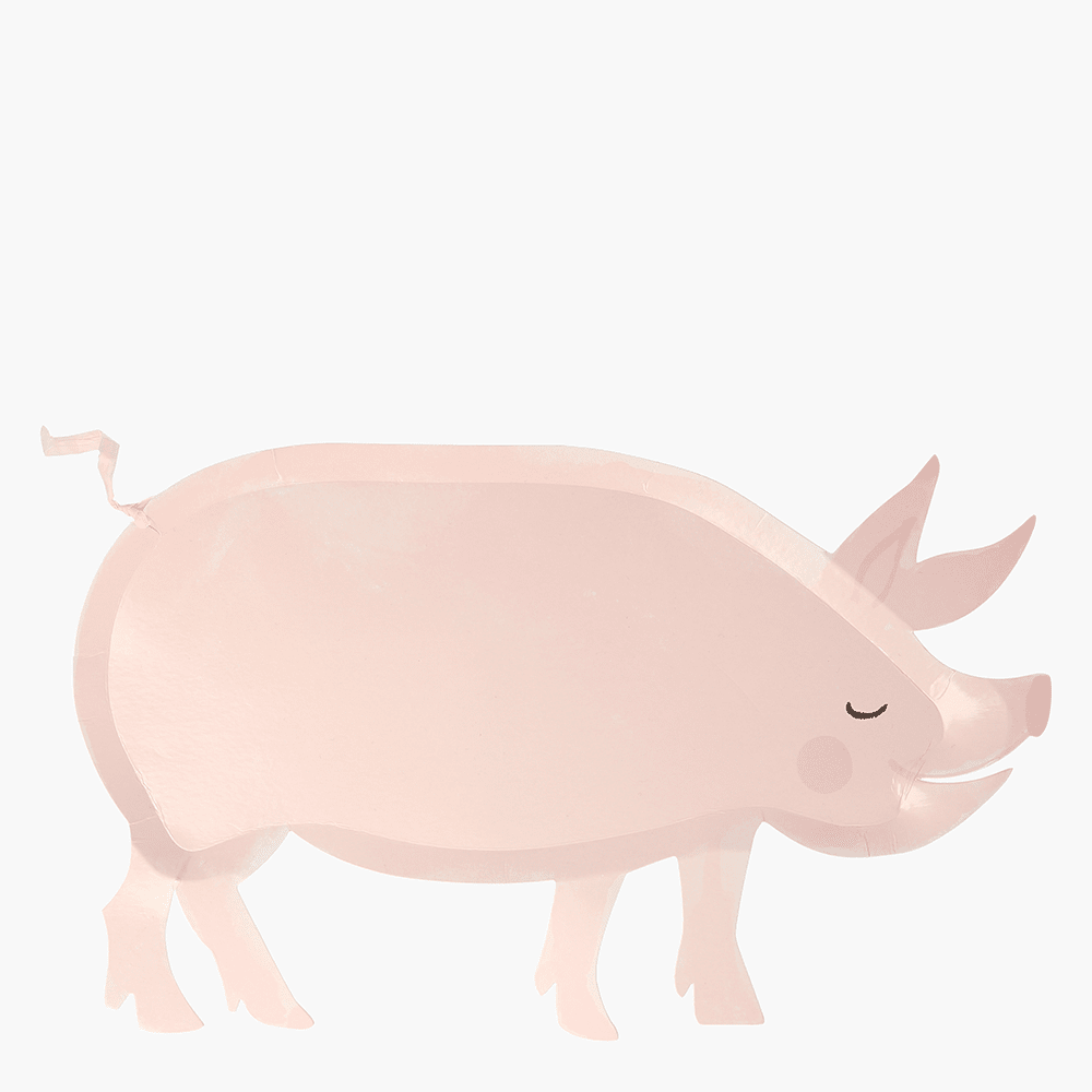 On the Farm Pig Plates, Shopsweetluluss