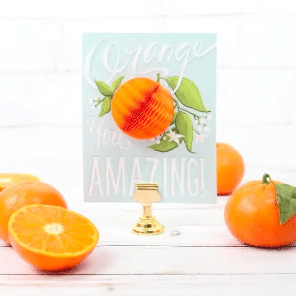 "Orange You Amazing" Thank You/Friendship Card - Shopsweetluluss