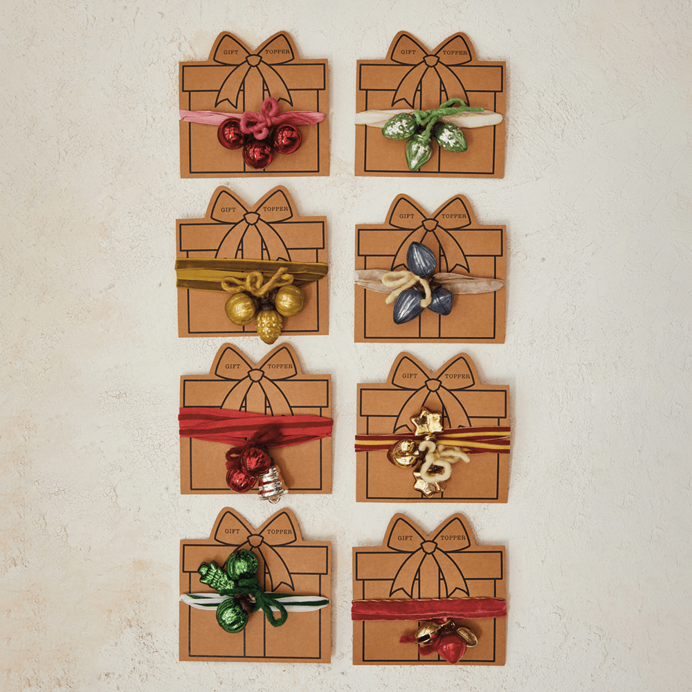 Ornament & Bell Gift Topper - 8 Style Options, Shopsweetluluss