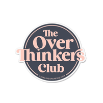 "Over Thinkers Club" Vinyl Sticker - Shopsweetluluss 