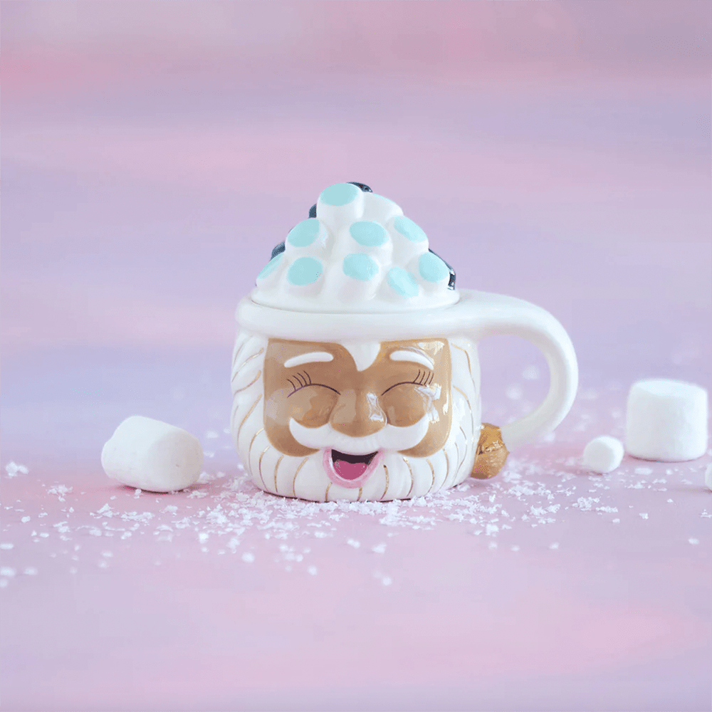 Glitterville Papa Noel Naughty & Nice Mug - Brown