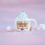 Glitterville Papa Noel Naughty & Nice Mug - Brown