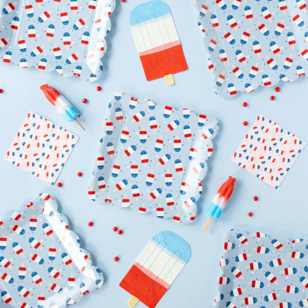 Patriotic Popsicles Cocktail Napkins, Shopsweetluluss