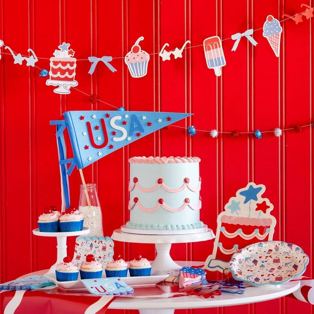 Patriotic Summertime Icon Banner Set, Shopsweetluluss