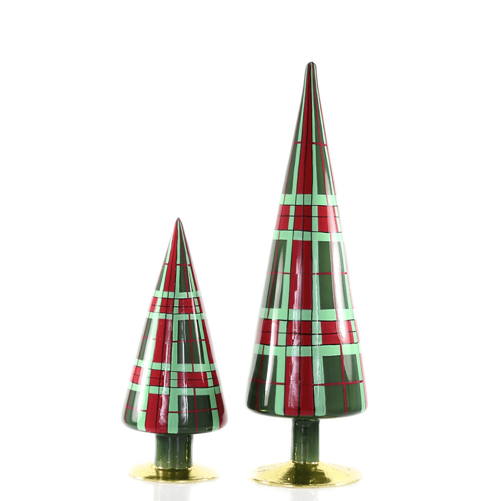 Patterned Tree Set - Green Plaid, Shopsweetluluss