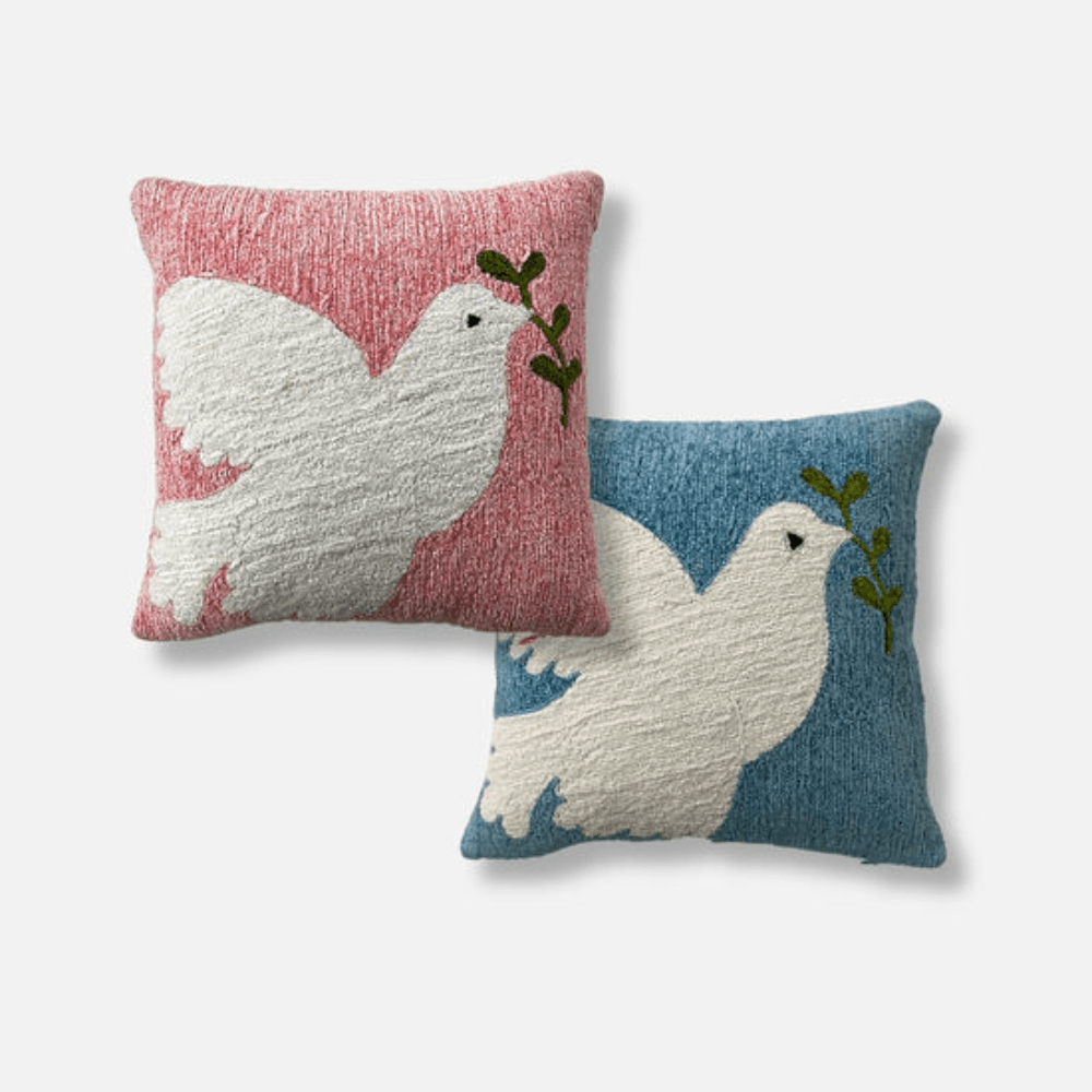 Peace Dove Pillow - 2 Color Options, Shopsweetluluss
