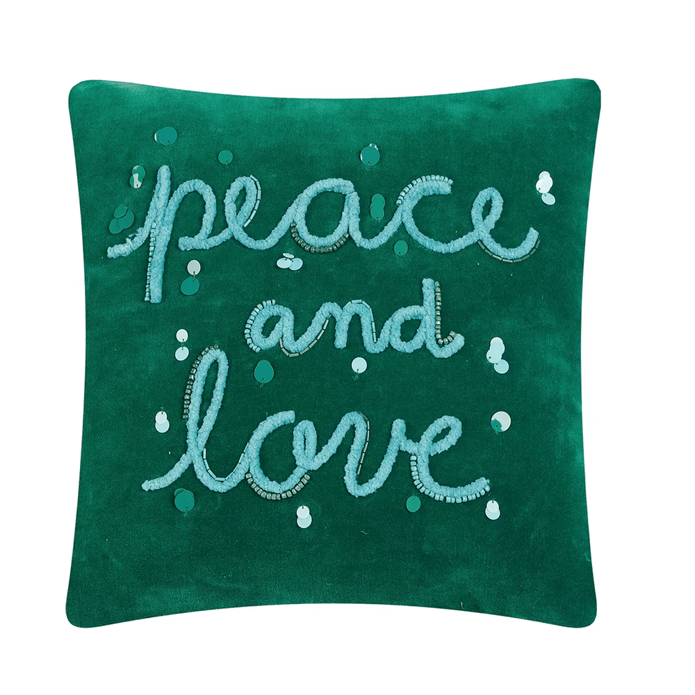 Peace & Love Decorative Pillow, Shopsweetluluss
