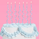 Pearl Blue Wavy Candles - 10pk, Shopsweetluluss