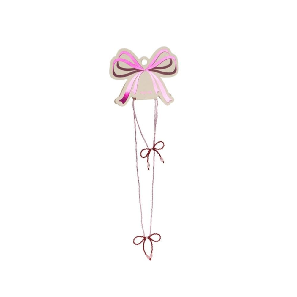 Pearly Necklace & Bracelet Set - Bow, Shopsweetluluss