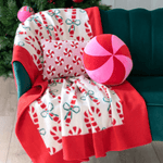 Peppermint Candy Pillow - Pink, Shopsweetluluss