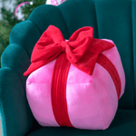 Gift Box Pillow, Pink - Medium, Shopsweetluluss