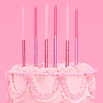 Pink Glitter Candles - 10pk, Shopsweetluluss