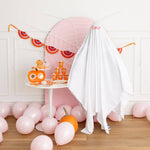 Pink & Orange Fan Bunting Banner, Shopsweetluluss