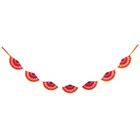 Pink & Orange Fan Bunting Banner, Shopsweetluluss