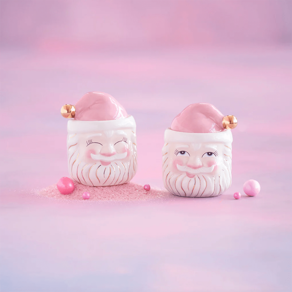 Pink Papa Noel Candy Jar, Cream - 2 Style Options, Shopsweetluluss