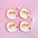 Pink Papa Noel Cookie Plate, Brown - 4 Style Options, Shopsweetluluss