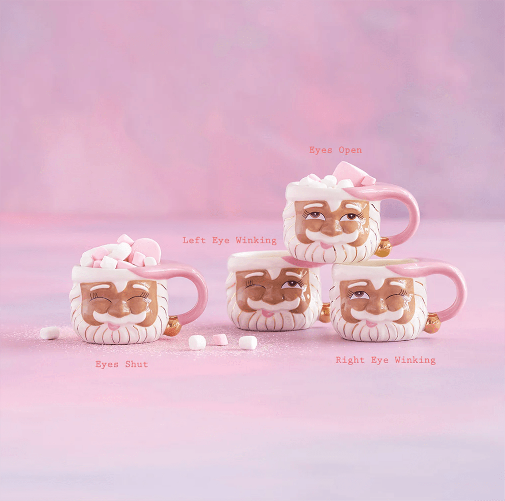 Pink Papa Noel Mug, Brown - 4 Style Options, Shopsweetluluss