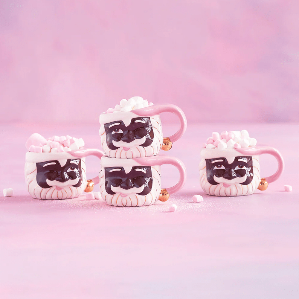 Pink Papa Noel Mug, Black - 4 Style Options, Shopsweetluluss