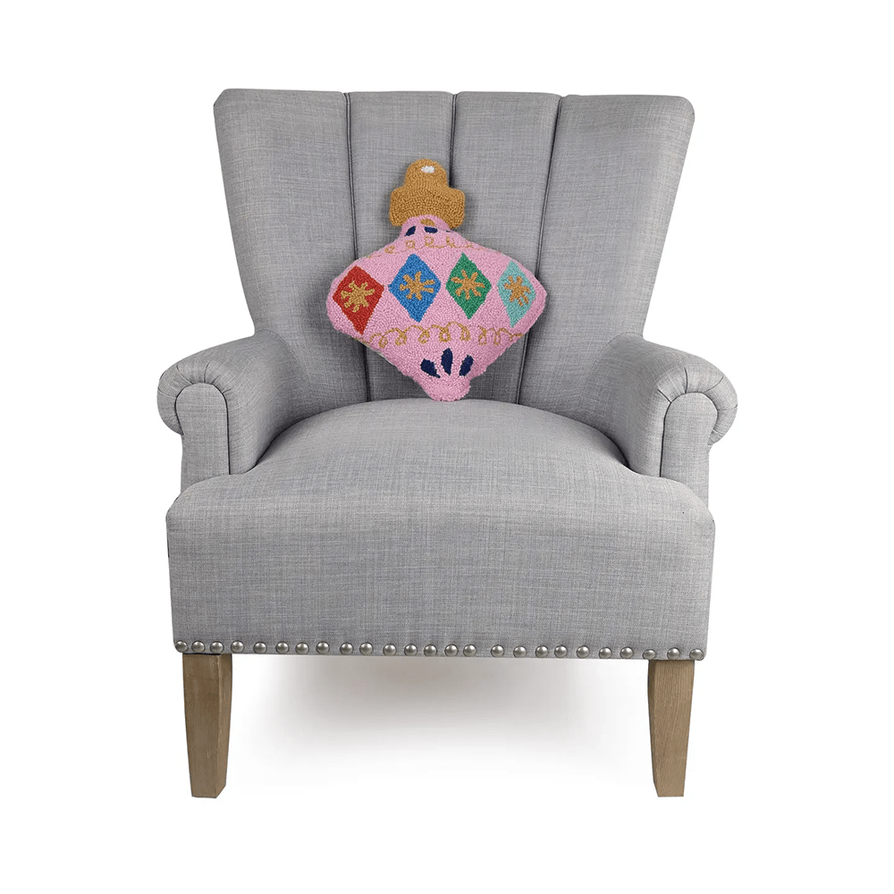 Pink Vintage Ornament Hook Pillow, Shopsweetluluss