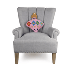 Pink Vintage Ornament Hook Pillow, Shopsweetluluss