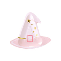 Pink Witch Hat Die-cut Plates, Shopsweetluluss