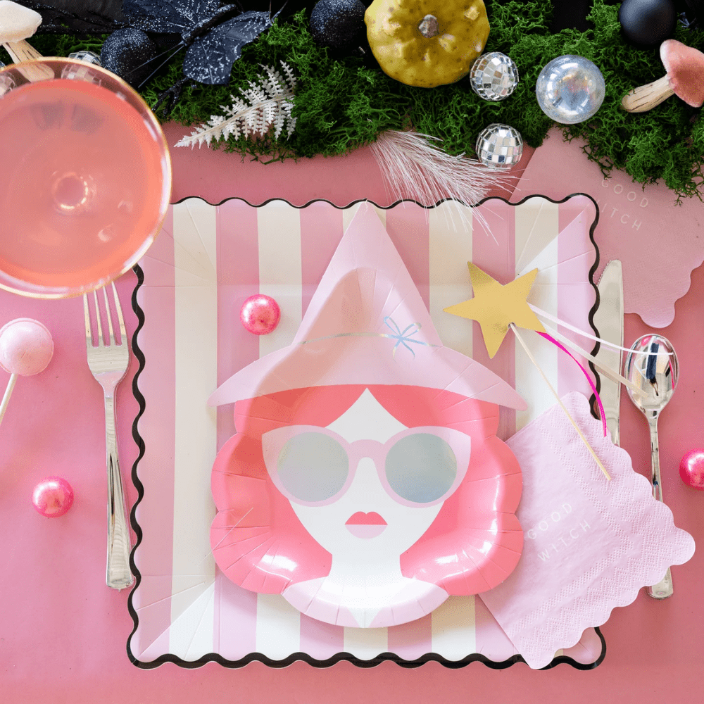 Pink Witch Plates, Shopsweetluluss