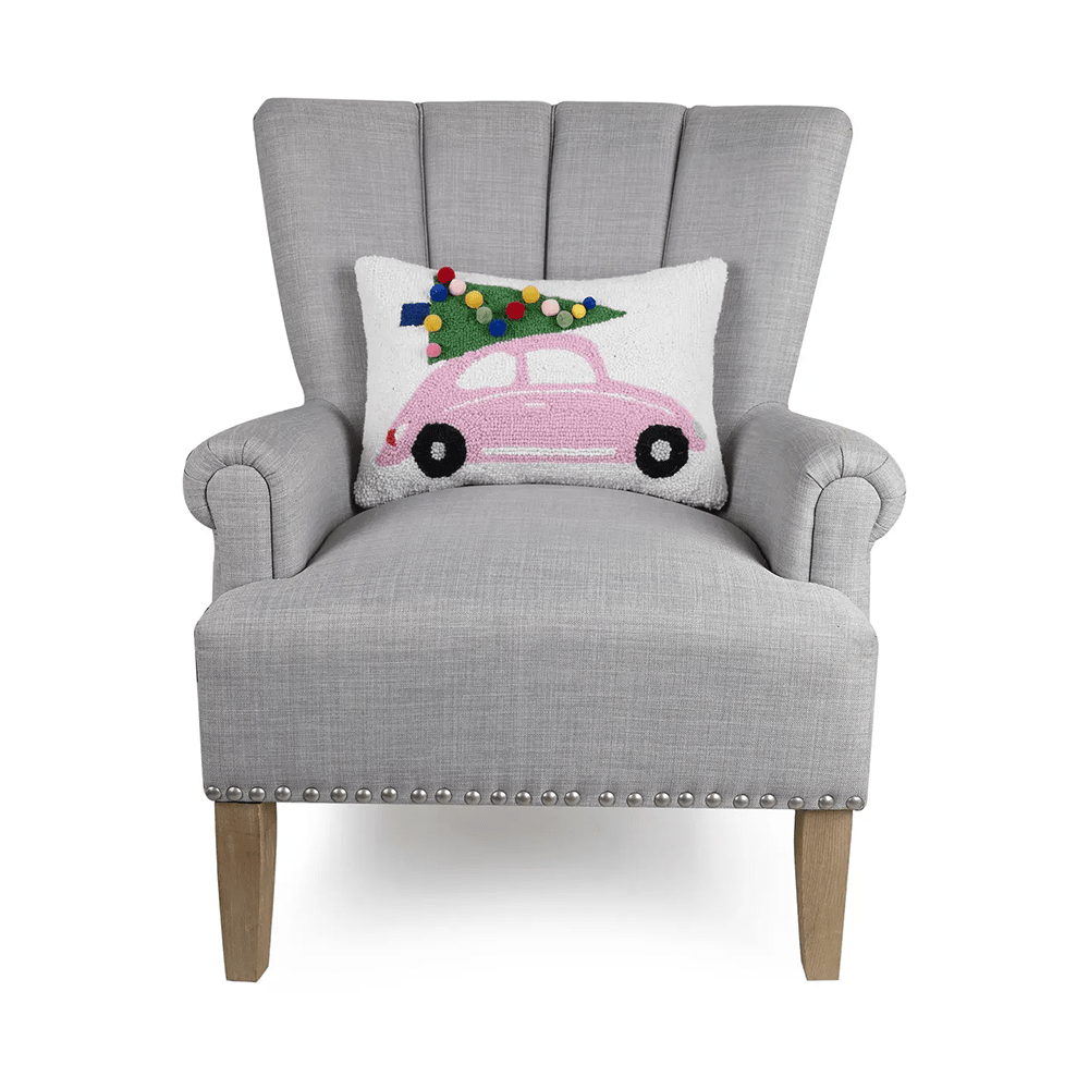 Pom Pom Holiday Car Hook Pillow, Shopsweetluluss