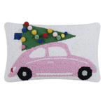 Pom Pom Holiday Car Hook Pillow, Shopsweetluluss