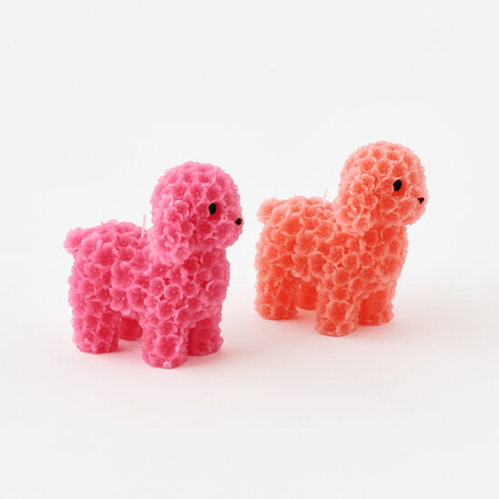 Poodle Candle - 2 Color Options, Shopsweetluluss