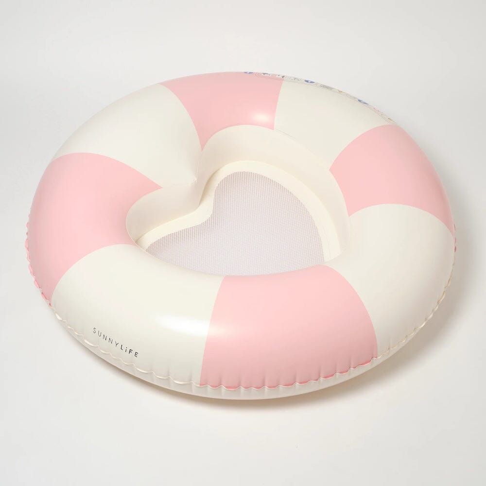 Luxe Pool Ring - Stole My Heart Pink Stripe, Shopsweetluluss